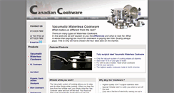 Desktop Screenshot of canadiancookware.com